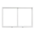 Ventana corrediza de aluminio blanco FORTUNA Basic 1.50x1.00m con vidrio 4mm