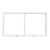 Ventana corrediza de aluminio blanco FORTUNA Basic 1.80x1.00m con vidrio 4mm