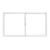Ventana corrediza de aluminio blanco FORTUNA Basic 1.80x1.00m con vidrio 4mm - comprar online