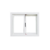 Ventana corrediza de aluminio blanco FORTUNA Basic 0.60x0.50m con vidrio 4mm - comprar online