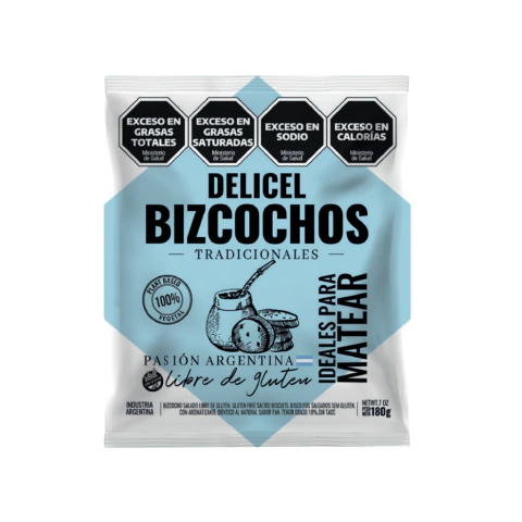 DELICEL - BIZCOCHO SALADO (3U X 180G) - comprar online