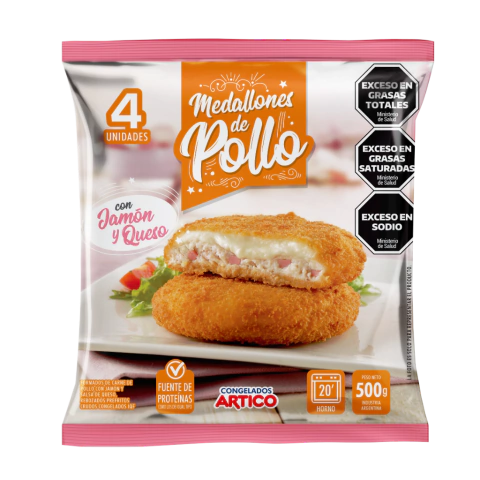 ARTICO - MEDALLÓN DE POLLO CON JAMÓN Y QUESO
