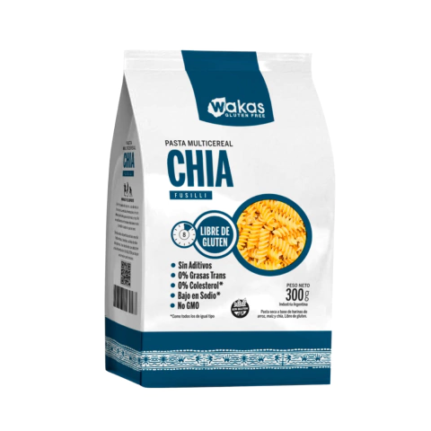 WAKAS - FUSILLI MULTICEREAL CON CHIA