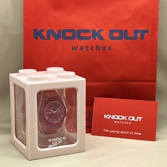 Reloj Knock Out Dama 8472 silicona rosa - tienda online