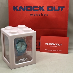 Reloj Knock Out Dama 8472 silicona celeste - tienda online