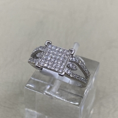 Anillo compromiso en Plata 925 rodinada y cubics XI en internet