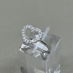Anillo Corazón en Plata 925 con cubics A.MU en internet