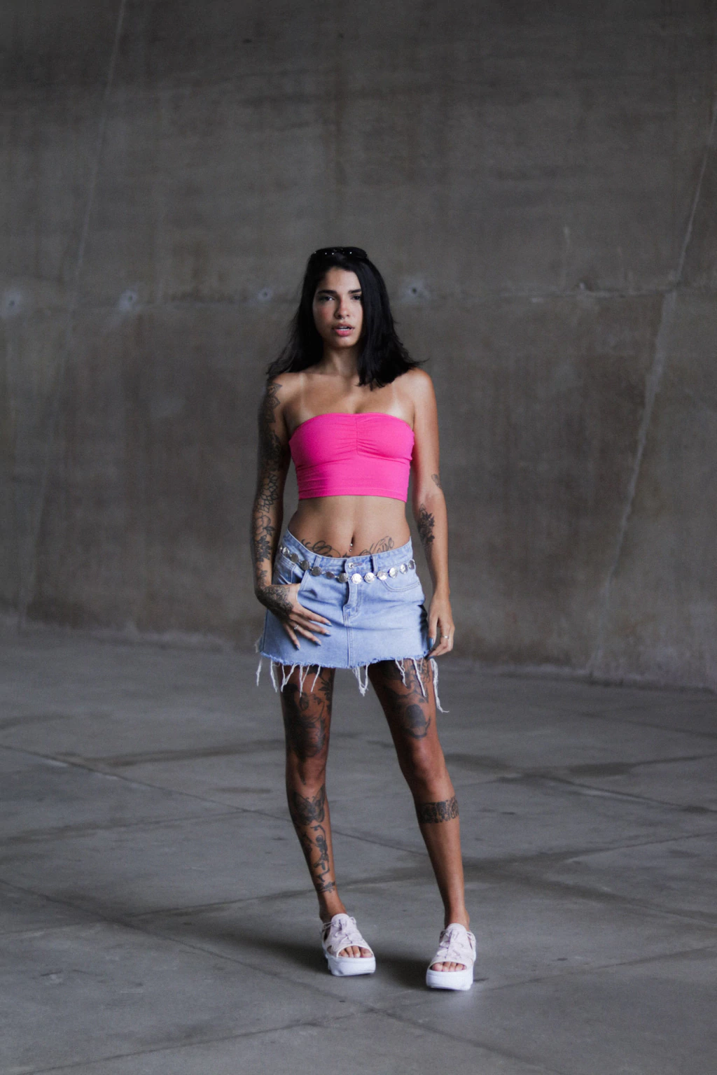 Cropped tubinho rosa