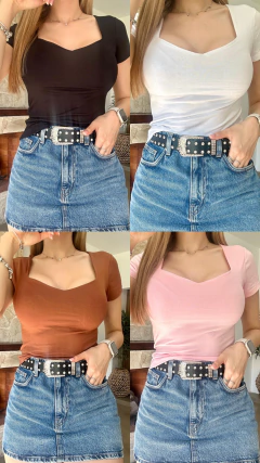 Remera escote espejo