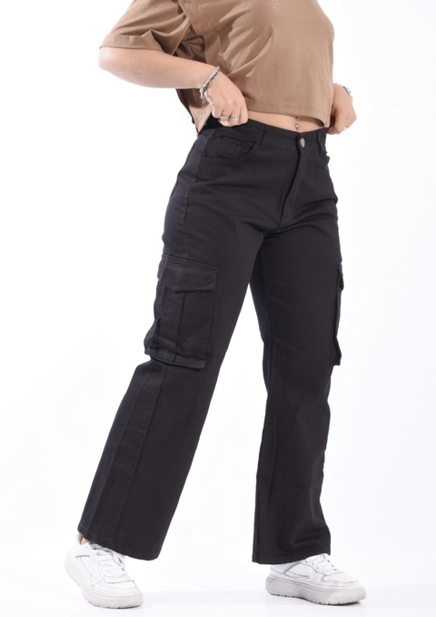 Wide cargo negro - comprar online