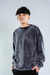 BUZO C/FRISA CUELLO REDONDO OVERSIZE LAVADO AZUL- 832N - comprar online