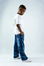 JEAN RELAXED BAGGY CON RECORTES AZUL- 741N