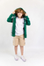 CAMPERA RUSTICA CUELLO ALTO ESTAMPA ESPALDA VERDE- 934N