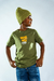 REMERA M/C ESTAMPA LOGO CENTRAL VERDE- 502N - comprar online