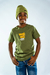 REMERA M/C ESTAMPA LOGO CENTRAL VERDE- 502N en internet