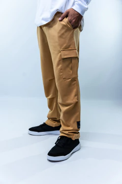 929N - JOGGING CARGO CON TABLAS Y TANCAS LOOSE - BRONCE en internet
