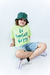 REMERA M/C OVERSIZE ESTAMPA CENTRAL BE YOUR SELF BE FREE- 533N - tienda online