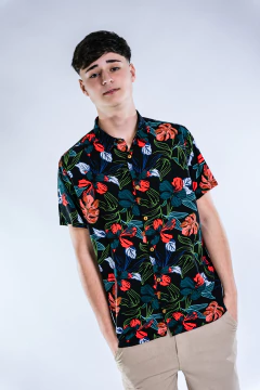 661N // CAMISA M/C FIBRANA FANTASÍA - SUTON - tienda online