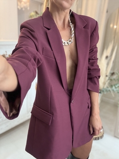 Blazer Borgoña