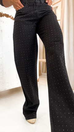 Jeans black strass