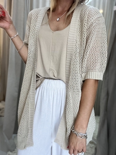 Cardigan calado