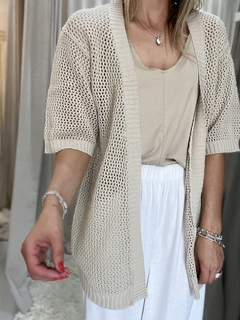 Cardigan calado en internet