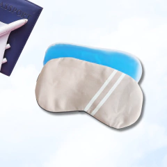 Antifaz de Descanso Gel Rayas Beige - comprar online