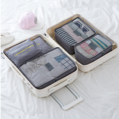 Set Organizadores Laundry x6 Gris - tienda online