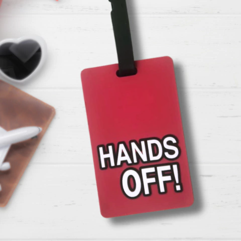 Tag Hands Off Rojo - comprar online