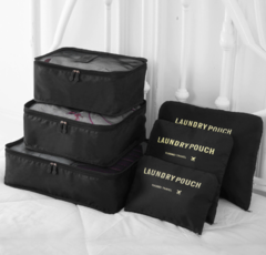 Set Organizadores Laundry x6 Negro - comprar online