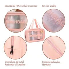 Washbag Rosa Medium Tira superior - comprar online