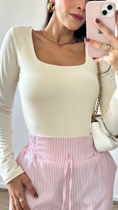 Blusa Morina ( baunilha)