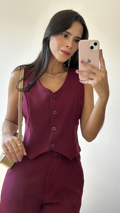 Conjunto Valência Bordô