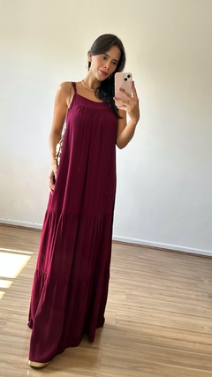 Vestido Mônaco (Bordô) - loja online