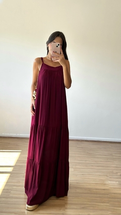Vestido Mônaco (Bordô) - comprar online