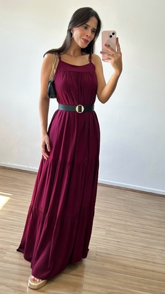 Vestido Mônaco (Bordô) - comprar online