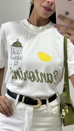 T-shirt Santorini na internet