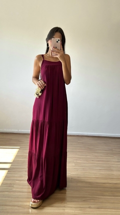 Vestido Mônaco (Bordô) - Vanilla Store