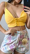 Cropped França (amarelo manteiga) - comprar online
