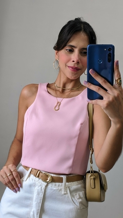 Cropped Munique (Alfaiataria Rosa) - comprar online