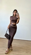 Conjunto Charlotte ( Marrom)