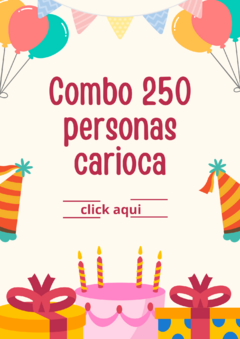 COMBO 250 PERSONAS CARIOCA