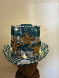 Galera Argentina LED tres estrellas - Hori Cotillon