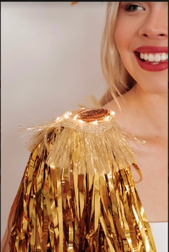 Charreteras dorada LED PAR- no incluye vincha - Hori Cotillon