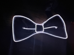 Moño blanco led x 1