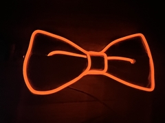 Moño naranja Led x 1