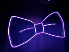 Moño led violeta x 1