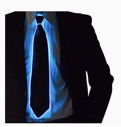Corbata led azul x1