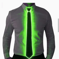 Corbata led verde x 1