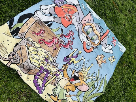 MEGA TOALLON ANIMADO 150 X 150 CM COD 313